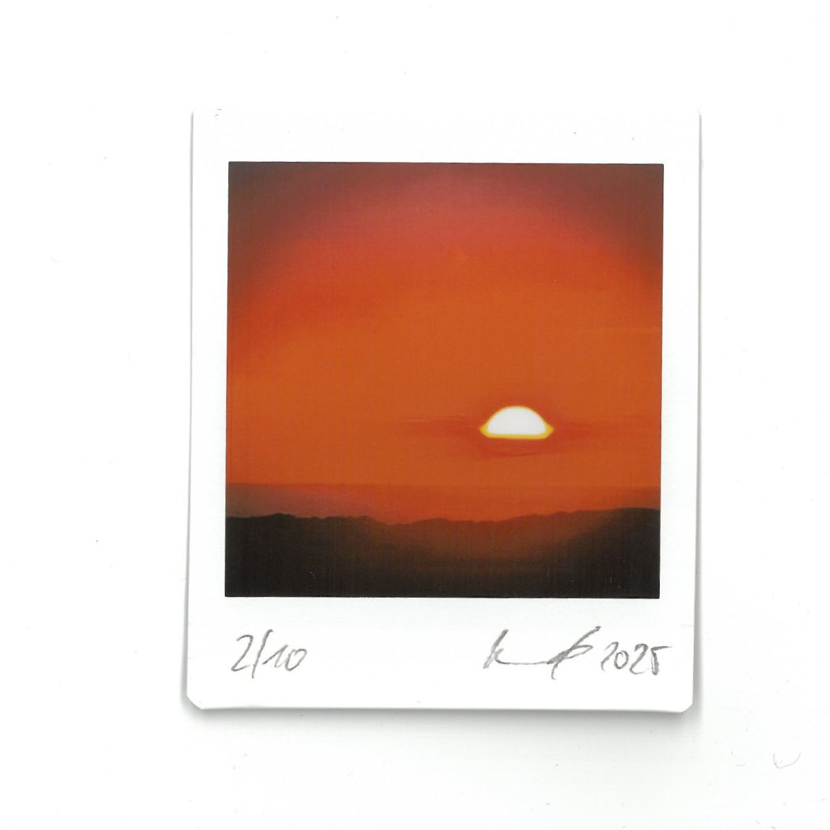 Sundown Horizon – JANEVRN Lightstains Instax Print